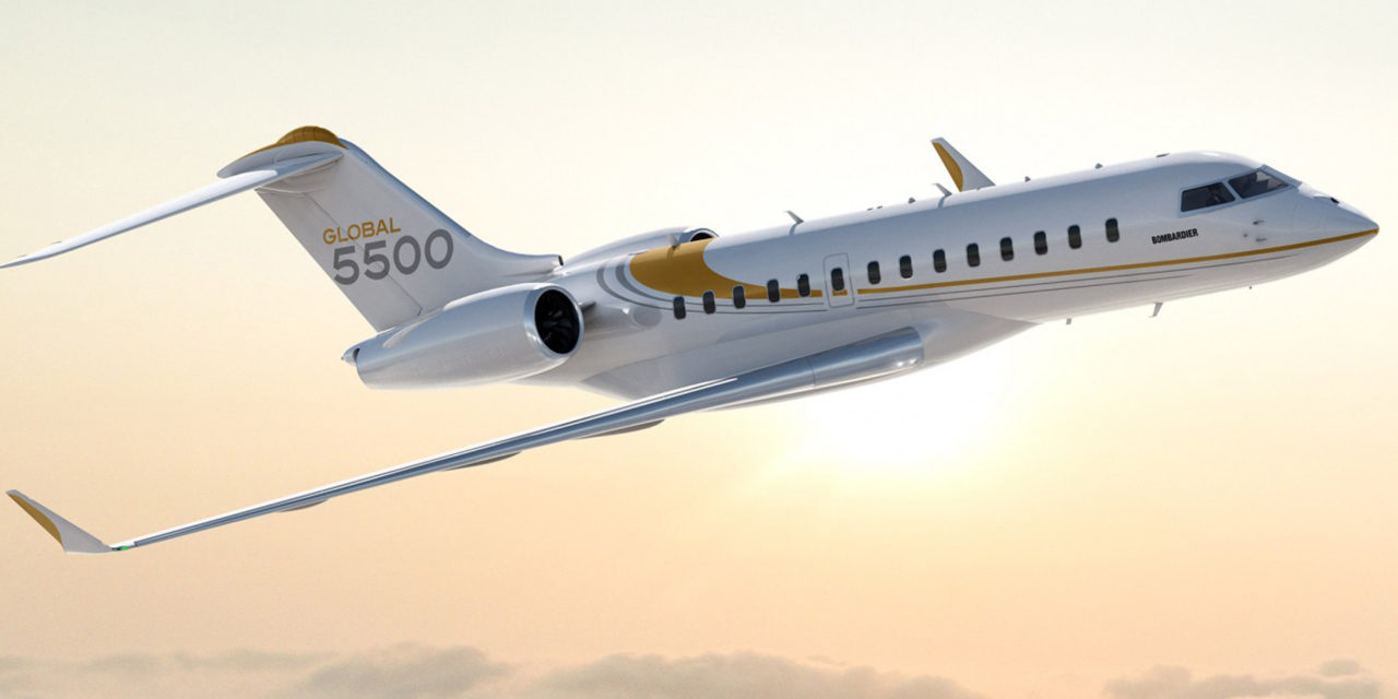Bombardier Global 5500 long range jet