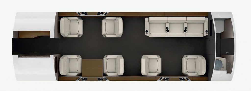 Bombardier Challenger 650 exterior for Teterboro charter