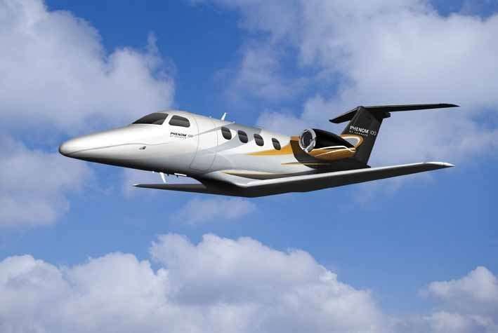 Embraer Phenom 100 exterior for Teterboro charter