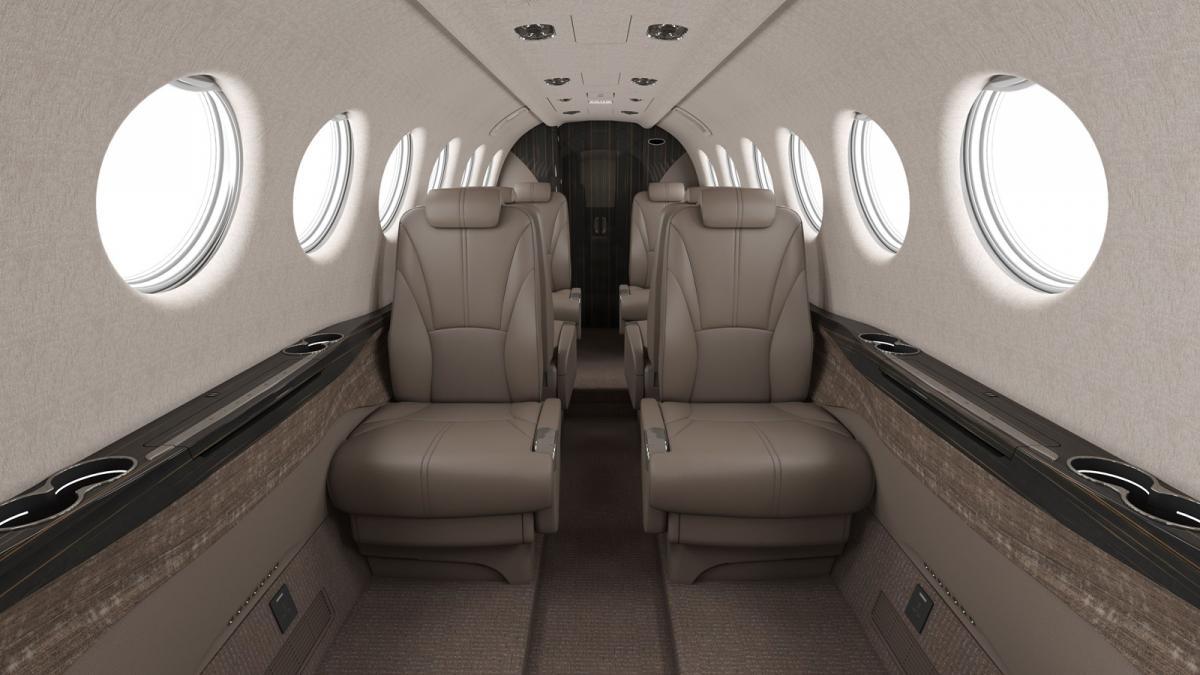 Beechcraft King Air 360 exterior for Teterboro charter