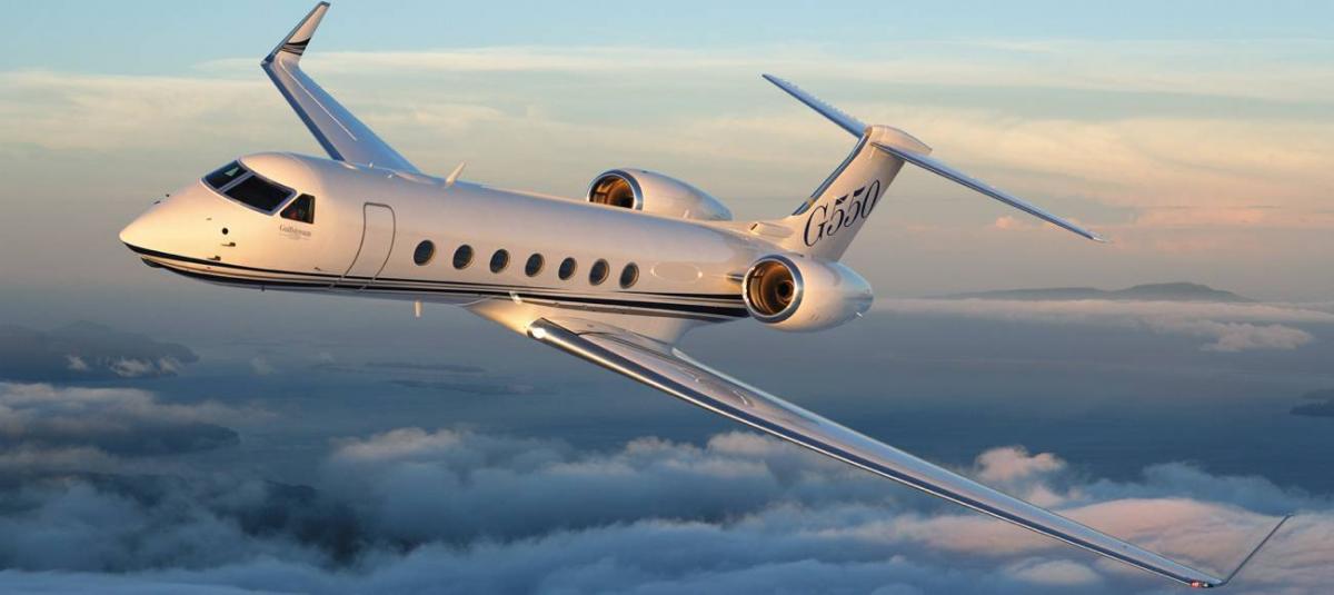 Gulfstream G550 exterior for Teterboro charter