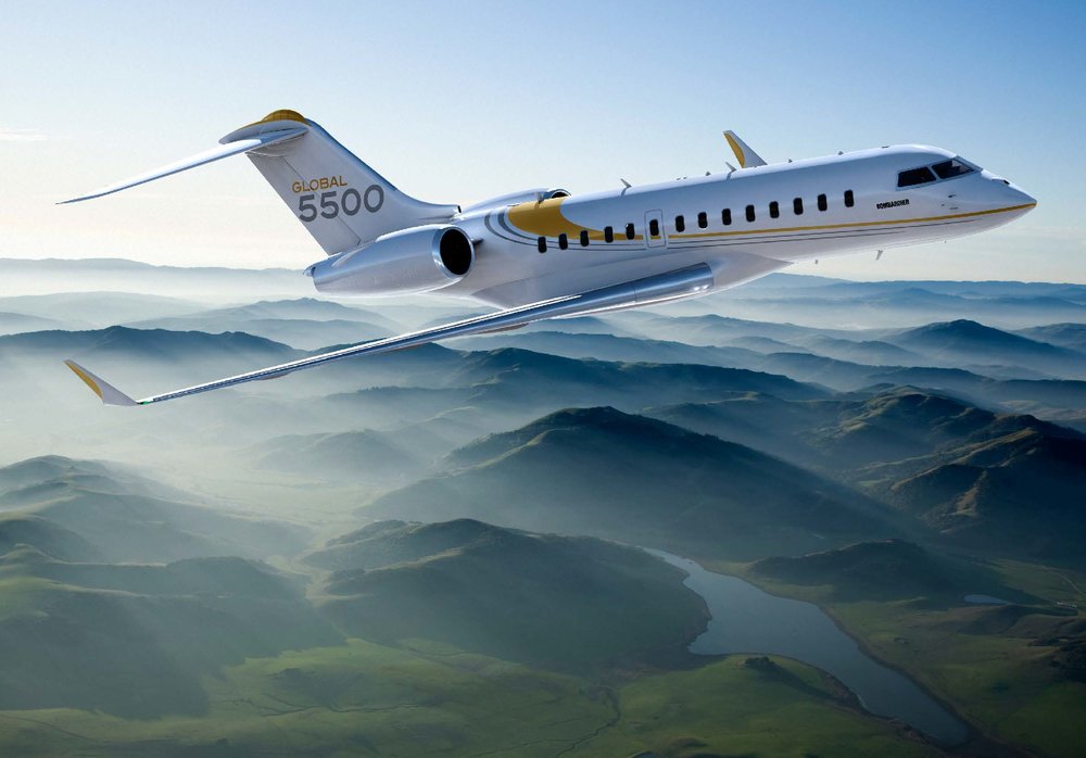 Global 5500 exterior for Teterboro charter