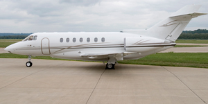 Hawker 1000 exterior for Teterboro charter