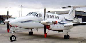 King Air 350 exterior for Teterboro charter