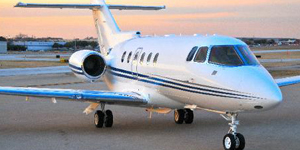 Hawker 900XP exterior for Teterboro charter