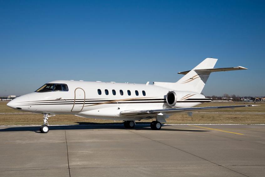 Hawker 1000 exterior for Teterboro charter