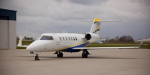 Learjet 40 exterior for Teterboro charter