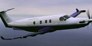 Pilatus PC-12 exterior for Teterboro charter