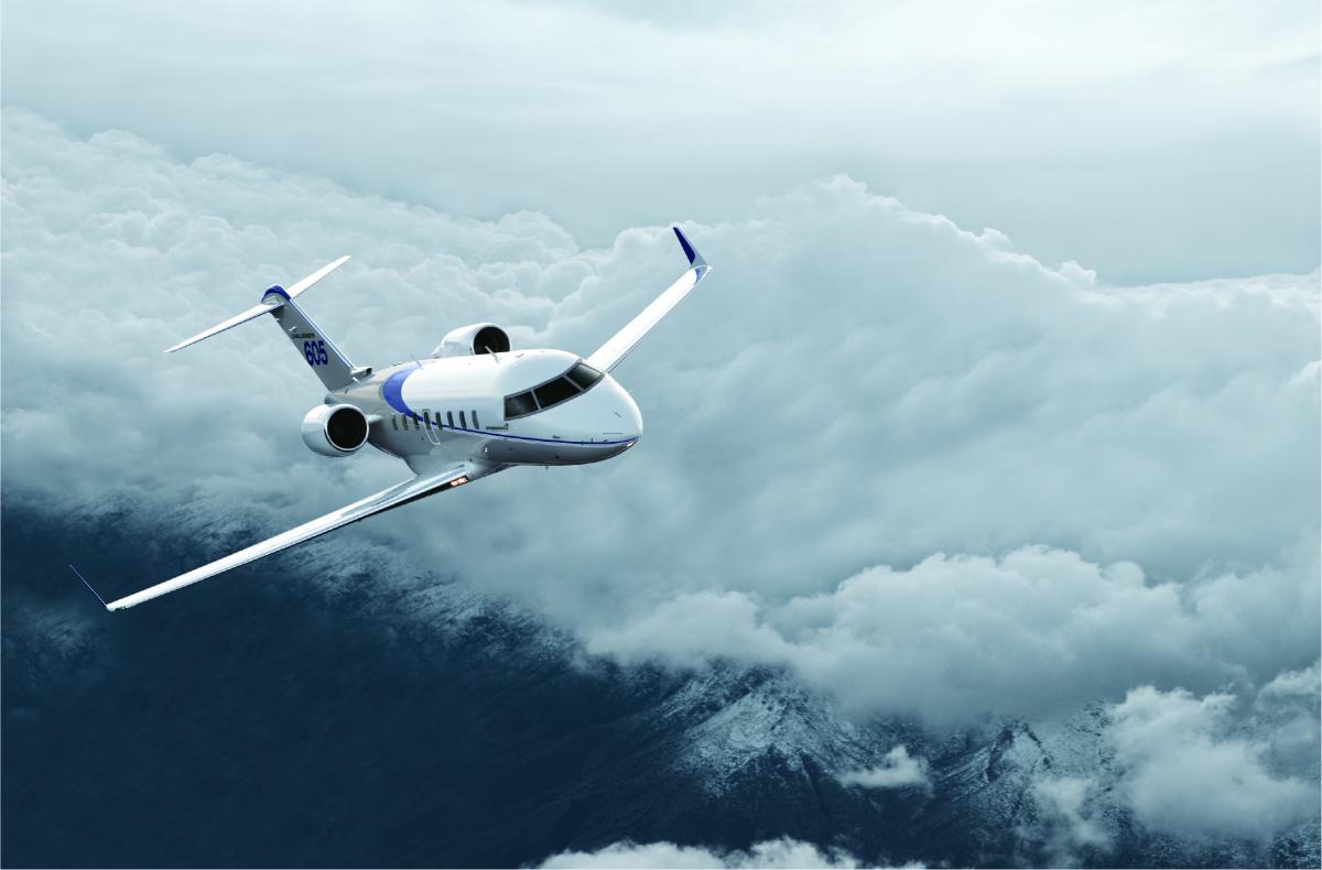 Challenger 605 exterior for Teterboro charter