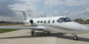 Hawker 400XP exterior for Teterboro charter