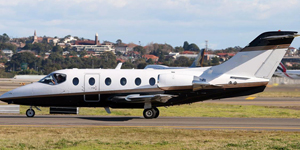 Beechjet 400A exterior for Teterboro charter