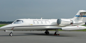 Learjet 35 exterior for Teterboro charter