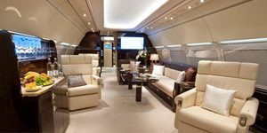 Airbus A318 Elite exterior for Teterboro charter