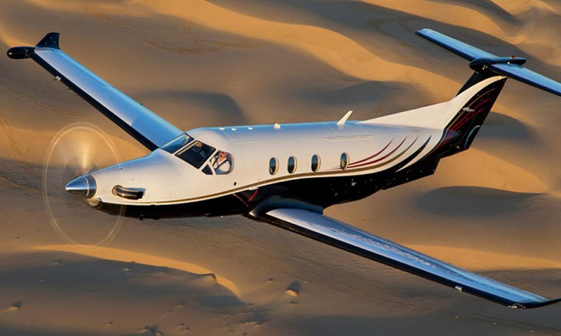 Pilatus PC-12 exterior for Teterboro charter