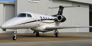 Embraer Phenom 300 exterior for Teterboro charter