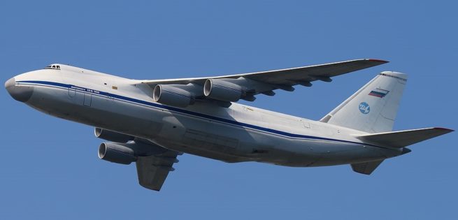 Antonov An-124 Ruslan cargo aircraft for charter in the New York metro area