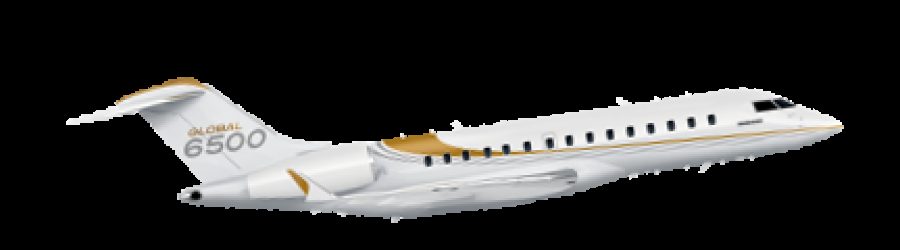 Bombardier Global 6500 exterior for Teterboro charter