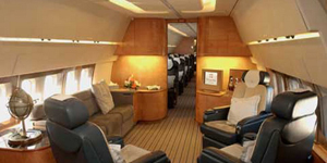 Boeing 757 VIP exterior for Teterboro charter