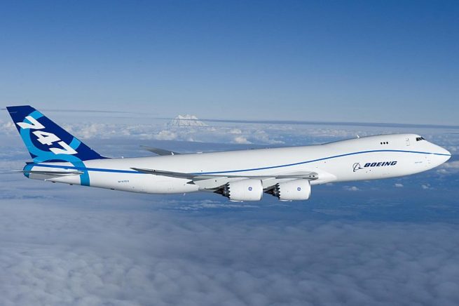 Boeing 747-8F cargo aircraft for charter in the New York metro area