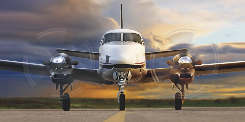 Beechcraft King Air C90GTx exterior for Teterboro charter