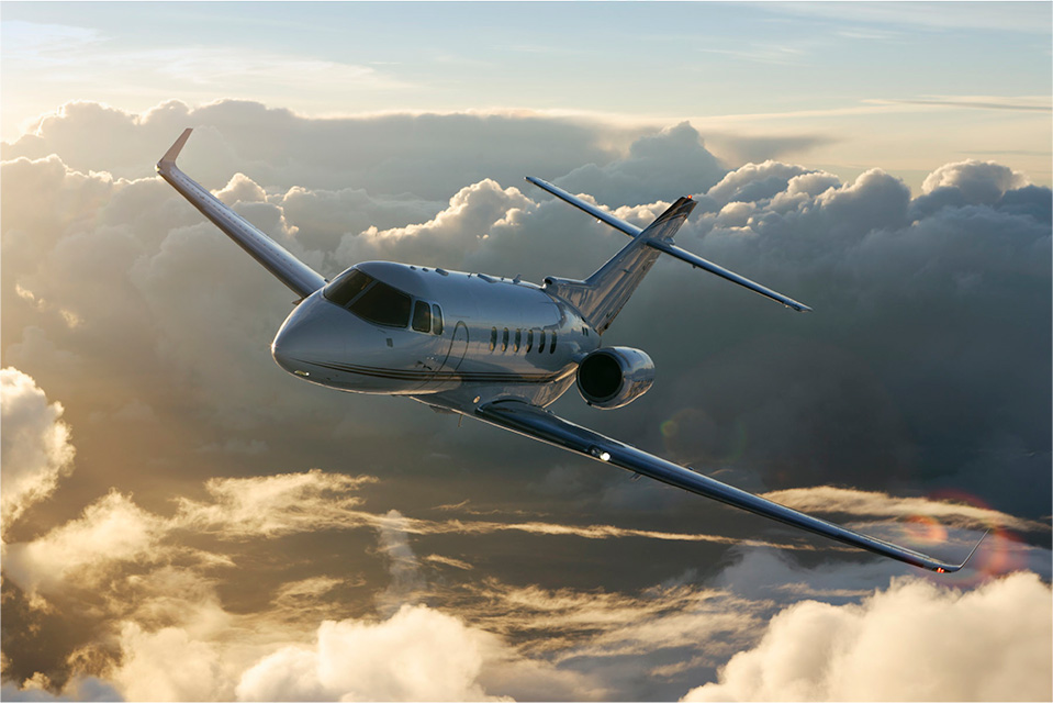 Hawker 900XP exterior for Teterboro charter