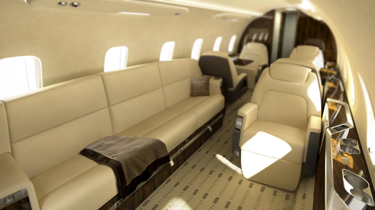 Bombardier Challenger 350 exterior for Teterboro charter