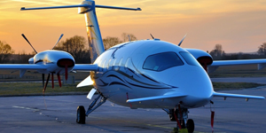 Piaggio Avanti exterior for Teterboro charter