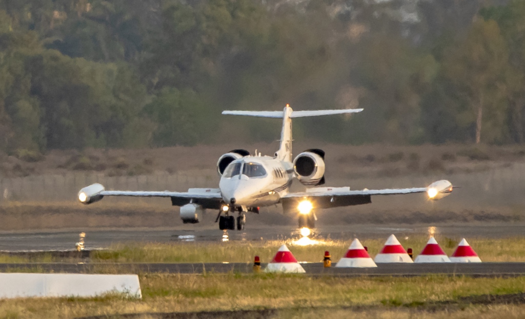 Learjet 35 exterior for Teterboro charter