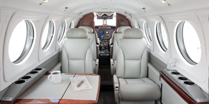 King Air 200 exterior for Teterboro charter
