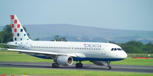Airbus A320 exterior for Teterboro charter
